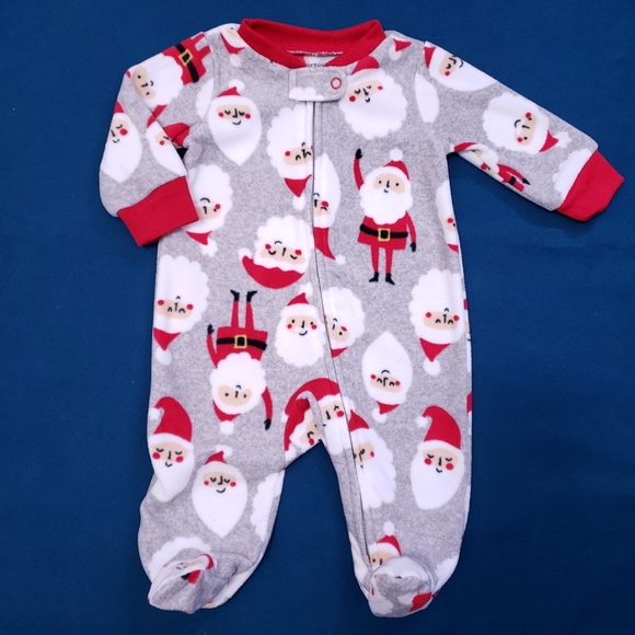 3M Fleece Pyjamas | Grey with Santas